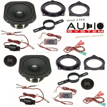 Audio System MFIT 80 BMW UNI EVO2 2-Wege-Set Subwoofer Lautsprecher BMW E- und F-Modelle